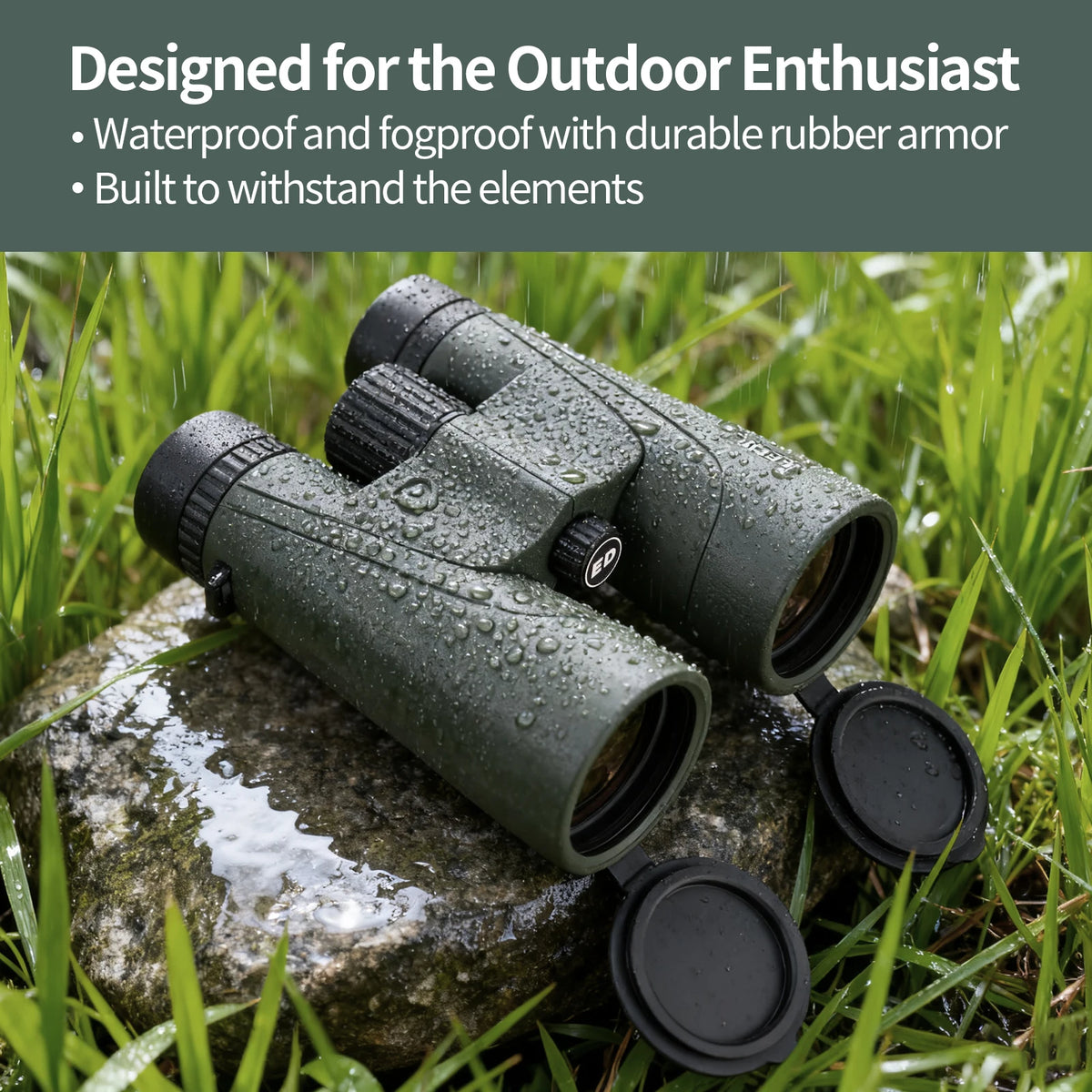12x50 ED Binoculars for Adults-Professional HD Optical IPX7 Waterproof High Power BAK4 Prism Telescope for Bird Watching Travel