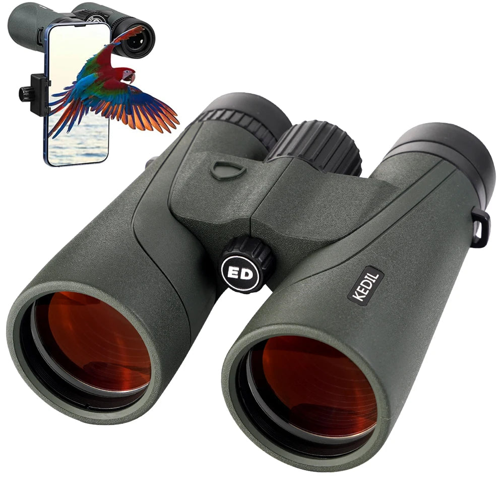 12x50 ED Binoculars for Adults-Professional HD Optical IPX7 Waterproof High Power BAK4 Prism Telescope for Bird Watching Travel