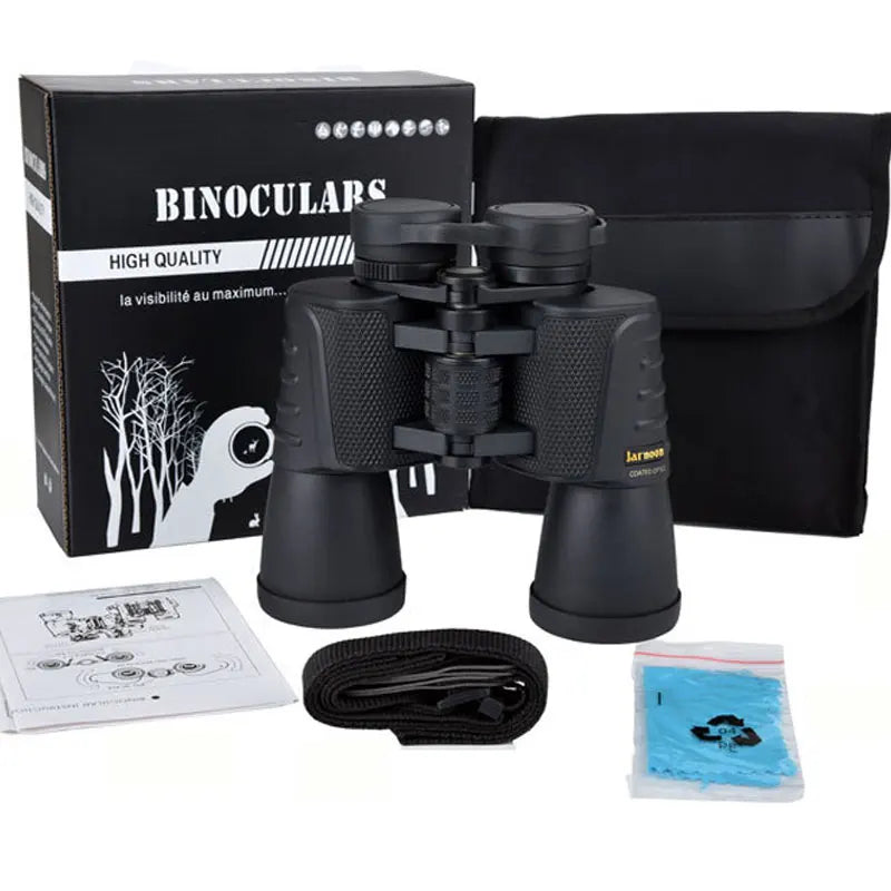 Binoculars 20x50 Zoom Profissional Telescope 168m\1000m HD Wide Angle BAK4 Prism Waterproof Telescopio Powerful Hunting Outdoor