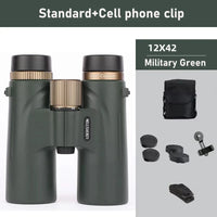 12x42 Binoculars Professional HD Telescope Powerful Long Range Multi-Coated BAK4 Prism For Birdwatching Hunting Outdoor Camping