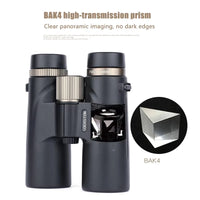 12x42 Binoculars Professional HD Telescope Powerful Long Range Multi-Coated BAK4 Prism For Birdwatching Hunting Outdoor Camping
